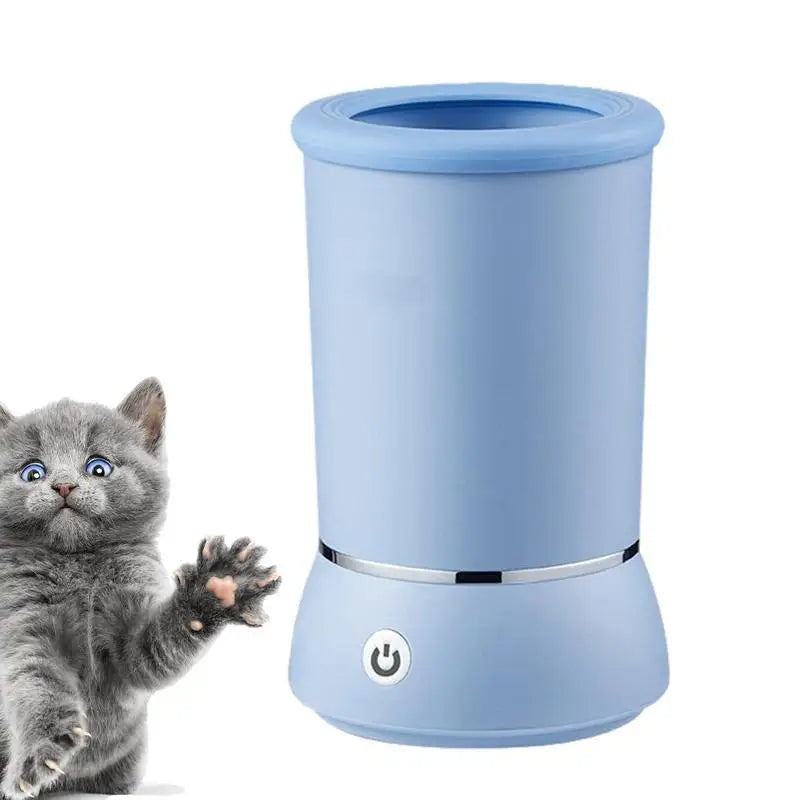 Pet Paw Washer with Charging Cable USB Electric Paw Cleaner Automatic Dogs Foot Cleaning Machine for Dust Dirt Hair Removing